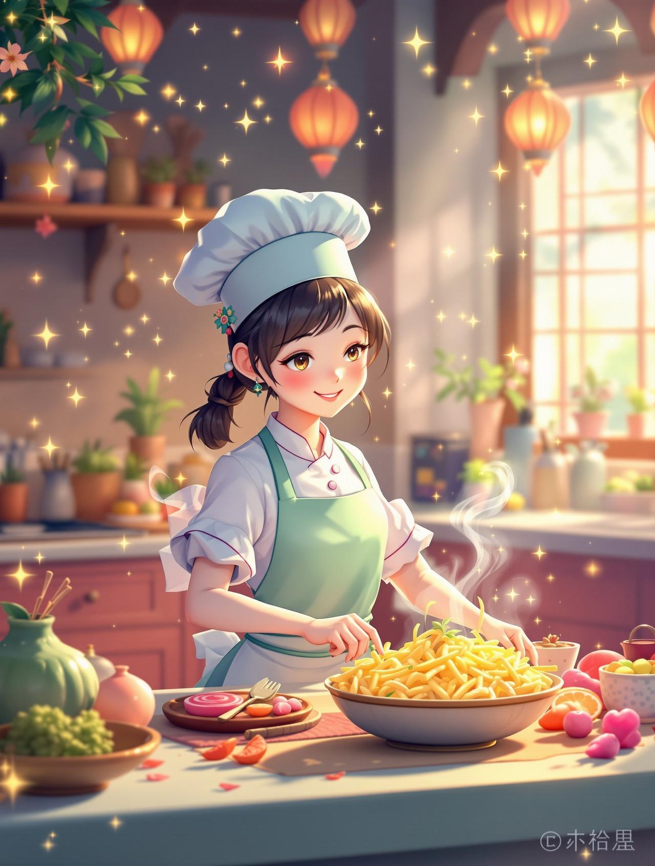 精灵小厨神 - 奇幻、美食、治愈 - 豆花视频推荐